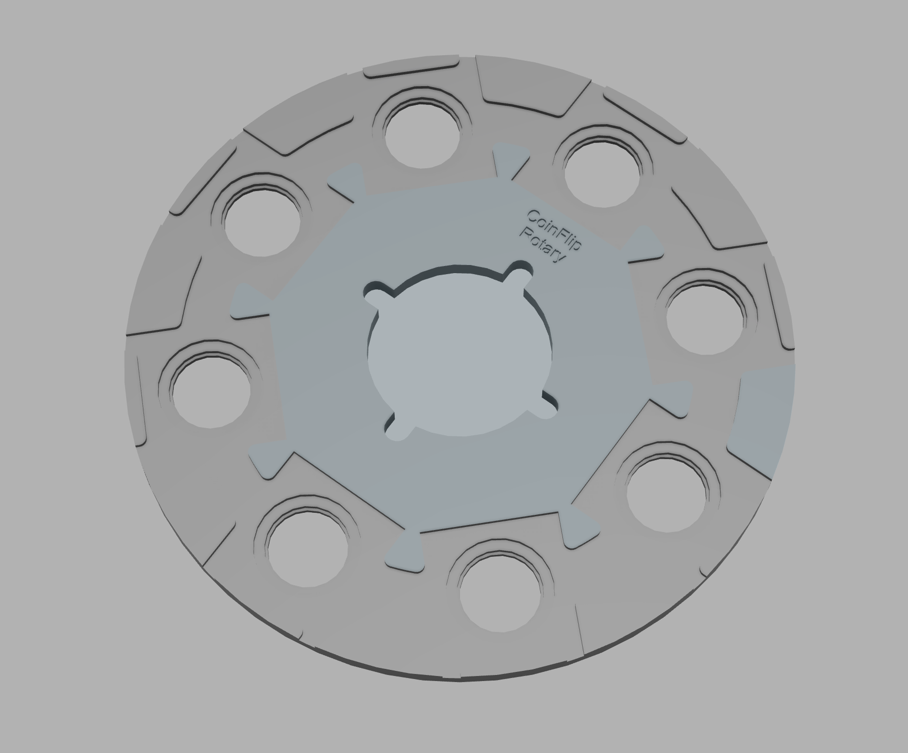 Coinflip rotary, 3D printed